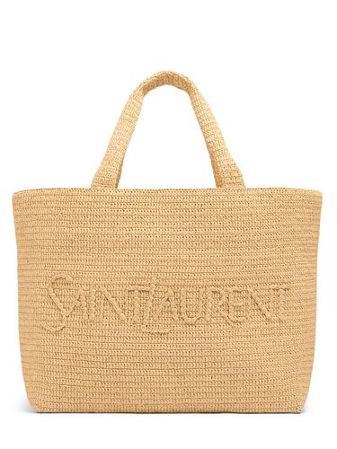 Bolso Tote Saint Laurent De Rafia - SAINT LAURENT - Modalova