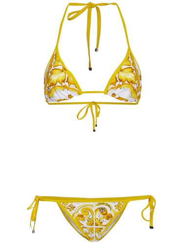 Bedruckter Bikini - DOLCE & GABBANA - Modalova