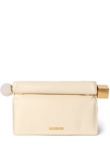 La Pochette Rond Carre Leather Clutch - JACQUEMUS - Modalova