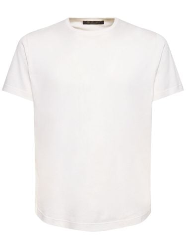 T-shirt Aus Seiden/baumwolljersey - LORO PIANA - Modalova