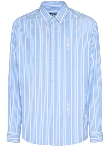 Camicia La Chemise Simon A Righe Con Logo - JACQUEMUS - Modalova