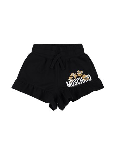 Shorts Deportivos De Algodón - MOSCHINO - Modalova