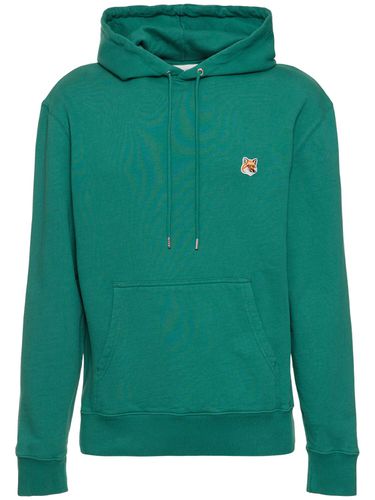 Hoodie Aus Baumwolljersey Mit Patch - MAISON KITSUNÉ - Modalova