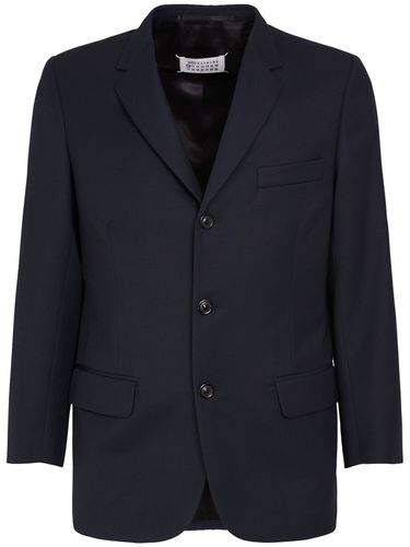 Blazer Aus Wollgabardine - MAISON MARGIELA - Modalova