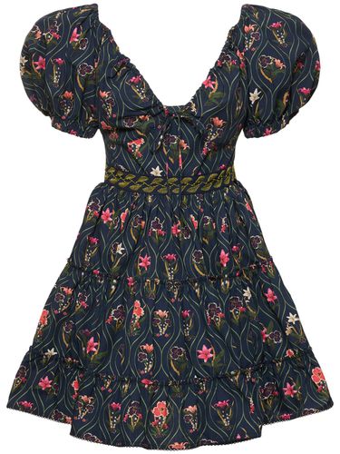 Manzanilla Printed Cotton Mini Dress - AGUA BY AGUA BENDITA - Modalova