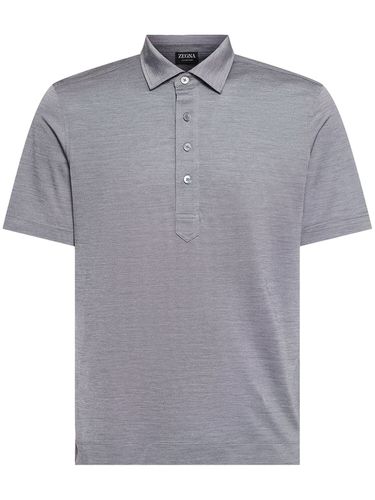 Polo De Algodón Y Seda - ZEGNA - Modalova