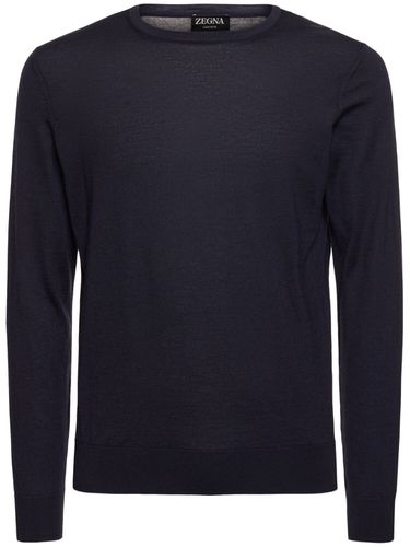 Cashmere & Silk Crewneck Sweater - ZEGNA - Modalova