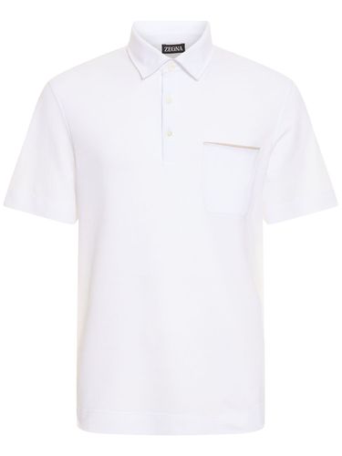 Polo De Piqué De Algodón - ZEGNA - Modalova