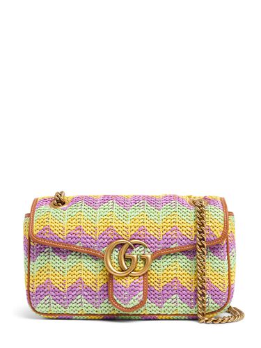 Bolso Pequeño Gg Marmont De Crochet - GUCCI - Modalova