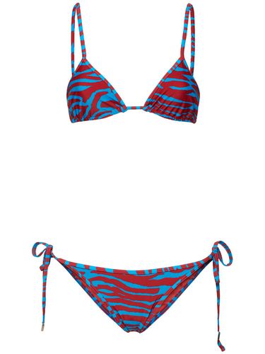 Balconette-bikini Aus Lycra Mit Druck - THE ATTICO - Modalova