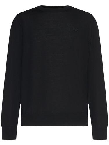 Pullover Aus Wolle Mit Monogramm - DSQUARED2 - Modalova