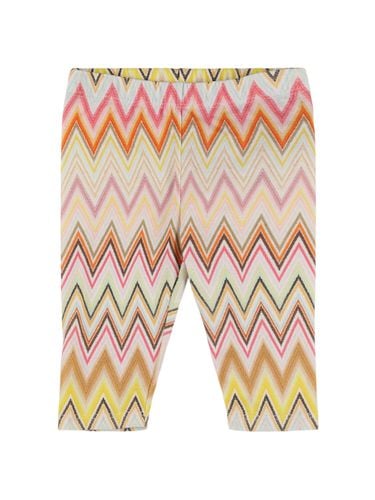 Leggings De Jersey De Algodón Estampado - MISSONI - Modalova