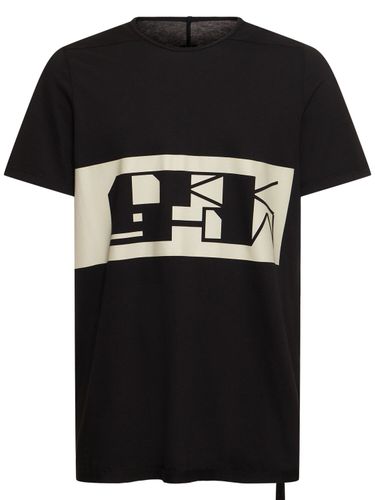 T-shirt Level T In Cotone Con Stampa - RICK OWENS DRKSHDW - Modalova