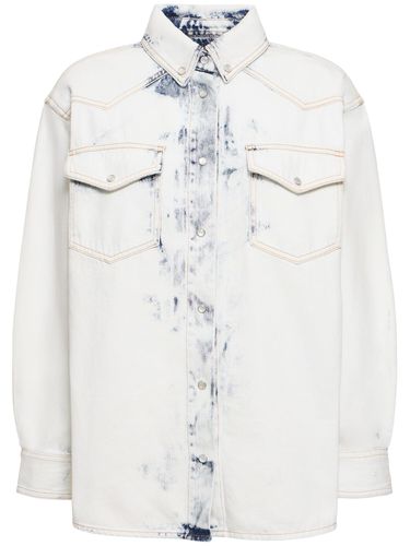 Overshirt Aus Ausgeblichenem Denim - ALEXANDRE VAUTHIER - Modalova