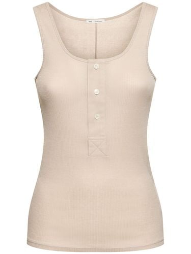 Tank Top In Jersey Di Cotone A Costine - AMI PARIS - Modalova