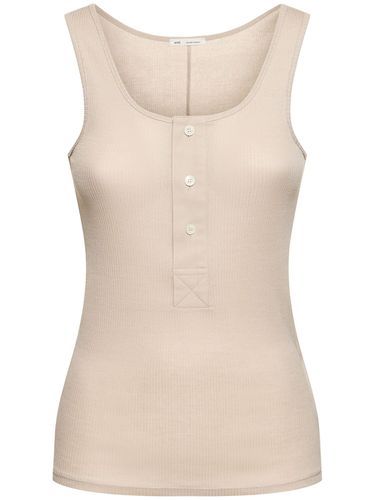 Tanktop Aus Leichtem, Geripptem Baumwolljersey - AMI PARIS - Modalova