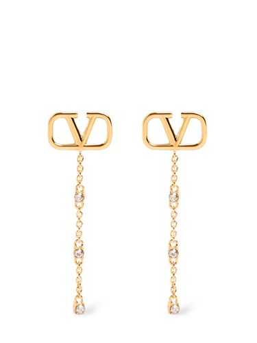 Mini V Logo Signature Earrings - VALENTINO GARAVANI - Modalova