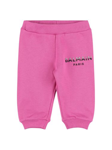 Pantalones Deportivos De Algodón Con Logo - BALMAIN - Modalova