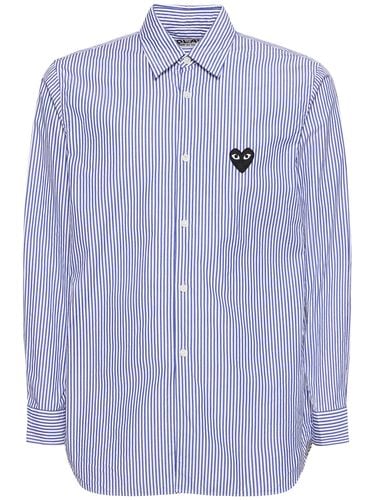 Play Cotton Striped Shirt - COMME DES GARÇONS PLAY - Modalova