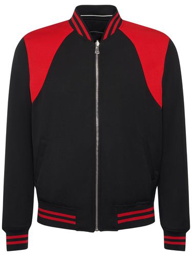 Chaqueta Bomber Reversible De Satén Y Lana - ALEXANDER MCQUEEN - Modalova