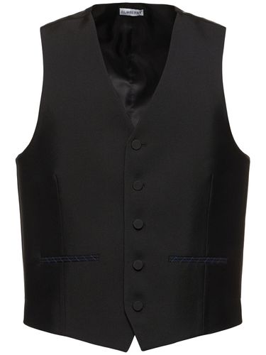 Wool & Silk Vest - BURBERRY - Modalova