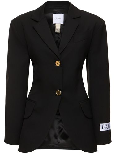 Logo Oversize Wool Blend Serge Jacket - PATOU - Modalova