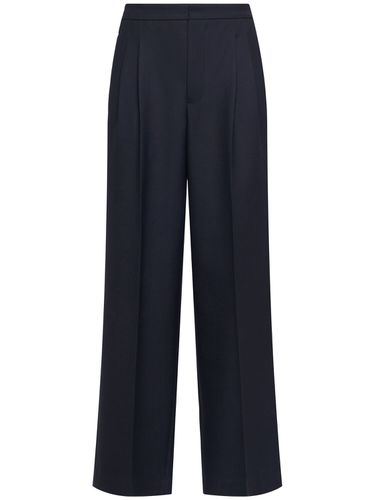 Pantaloni Oversize In Gabardina Di Lana - AMI PARIS - Modalova