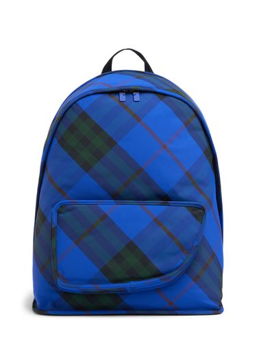 Shield Check Print Backpack - BURBERRY - Modalova