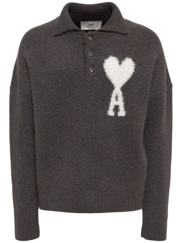 Polo Adc In Misto Alpaca - AMI PARIS - Modalova