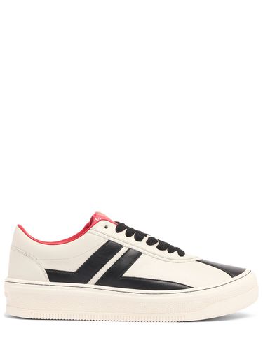 Pluto Leather Low Top Sneakers - LANVIN - Modalova