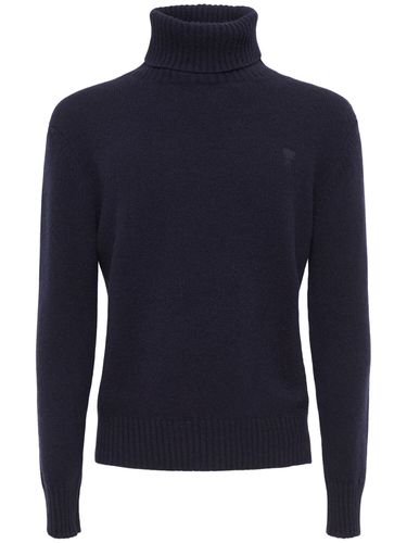 Adc Cashmere & Wool Turtleneck - AMI PARIS - Modalova