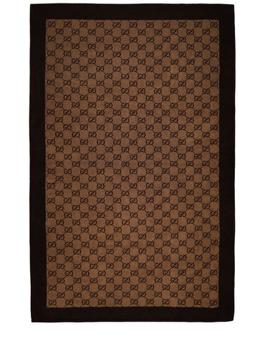 Gg Terrycloth Cotton Beach Towel - GUCCI - Modalova