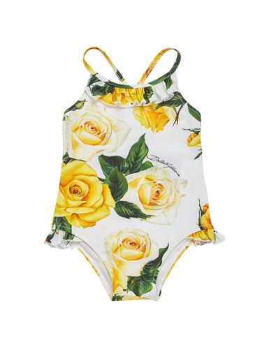 Bañador De Lycra Con Estampado - DOLCE & GABBANA - Modalova