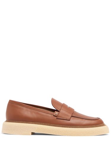 Mm Rough Leather Loafers - MAX MARA - Modalova