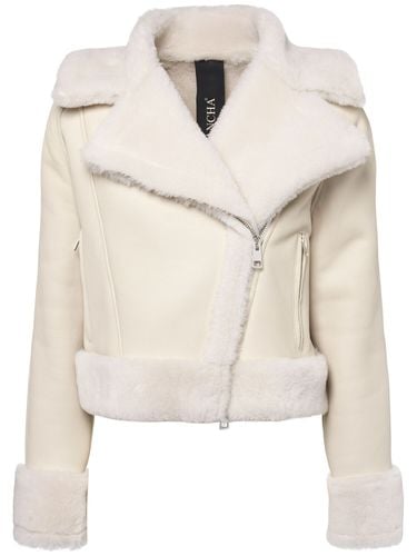 Chaqueta De Shearling - BLANCHA - Modalova