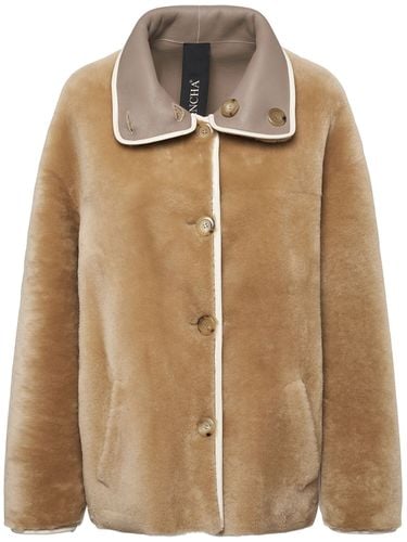 Abrigo De Shearling Reversible - BLANCHA - Modalova