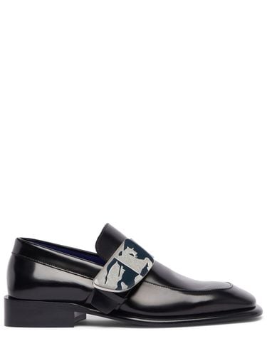 Mm Hohe Loafer Aus Leder „schield“ - BURBERRY - Modalova