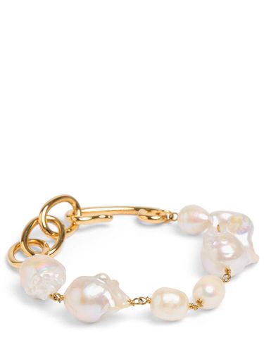 Brazalete De Eslabón Con Perlas - JIL SANDER - Modalova