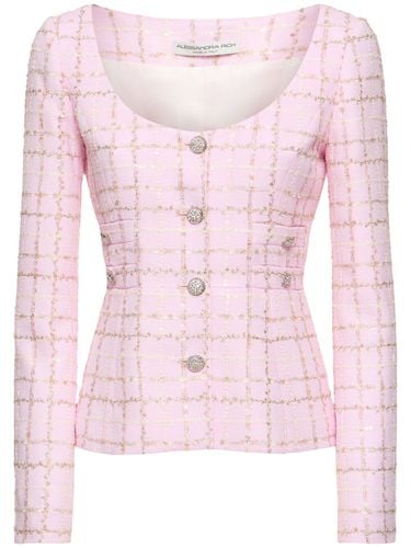 Chaqueta De Tweed Con Lentejuelas - ALESSANDRA RICH - Modalova