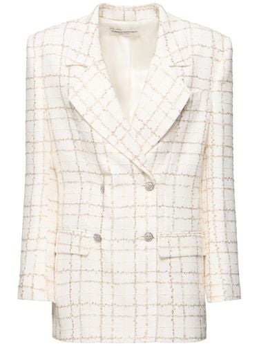 Chaqueta Oversize De Tweed Con Lentejuelas - ALESSANDRA RICH - Modalova