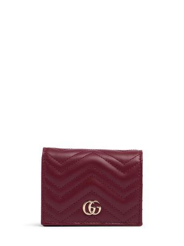 Kartenetui Aus Leder „gg Marmont“ - GUCCI - Modalova