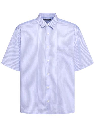 Camisa De Algodón Con Manga Corta - COMME DES GARÇONS HOMME - Modalova