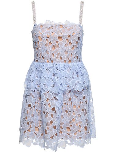 Organza Lace Mini Dress - SELF-PORTRAIT - Modalova