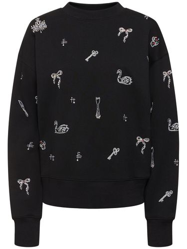 Embellished Crewneck Sweatshirt - MSGM - Modalova