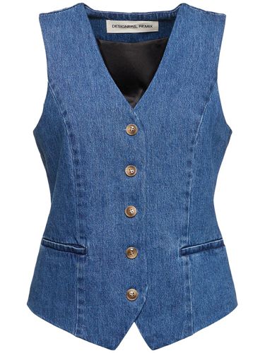 Gilet Miles In Denim Di Cotone - DESIGNERS REMIX - Modalova