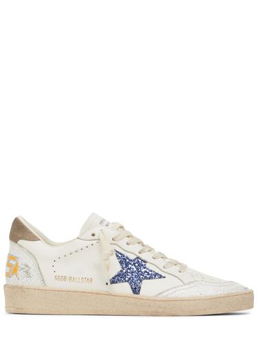 Mm Hohe Sneakers Aus Leder „ballstar“ - GOLDEN GOOSE - Modalova