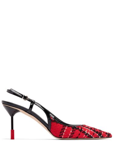 Mm Leather & Tartan Slingbacks - MSGM - Modalova