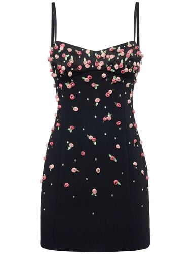 Embroidered Cady Mini Dress - BLUMARINE - Modalova