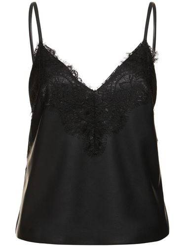 Top In Poly Con Pizzo - ALBERTA FERRETTI - Modalova