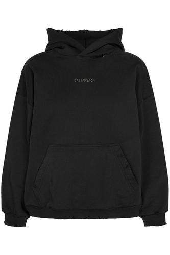 Medium Fit Destroyed Sweatshirt Hoodie - BALENCIAGA - Modalova